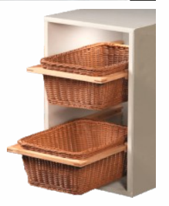 SR.NO-213 PREMIUM PVC WICKER BASKET 4" 450X500MM